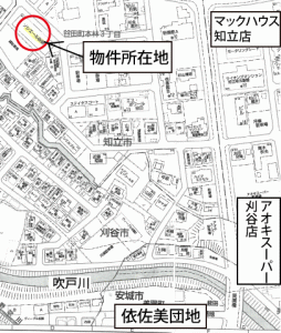 ソシエール谷田の案内地図です。