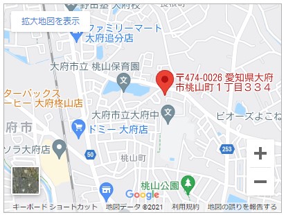 大府市桃山町一丁目【全2棟】地図