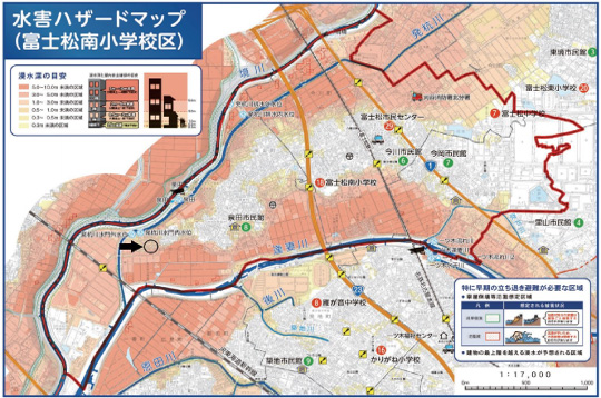刈谷市泉田町半崎【全3棟】ハザードマップ