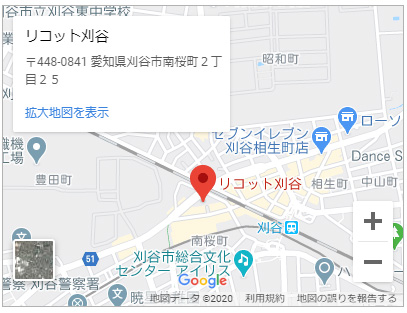 リコット刈谷地図