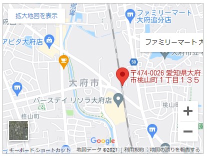 大府市桃山町一丁目【全3棟】地図