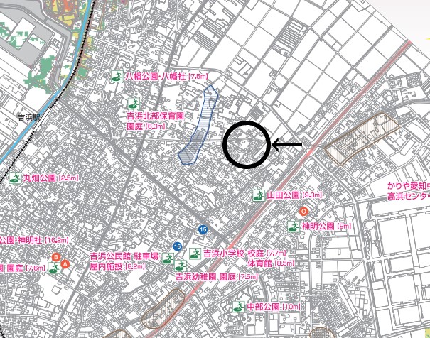 高浜市小池町ハザードマップ