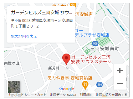 ガーデンヒルズ三河安城サウスステージ地図