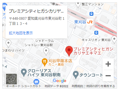 プレミアシティ東刈谷駅前地図