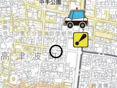 刈谷市高津波町三丁目【全3棟】ハザードマップ1