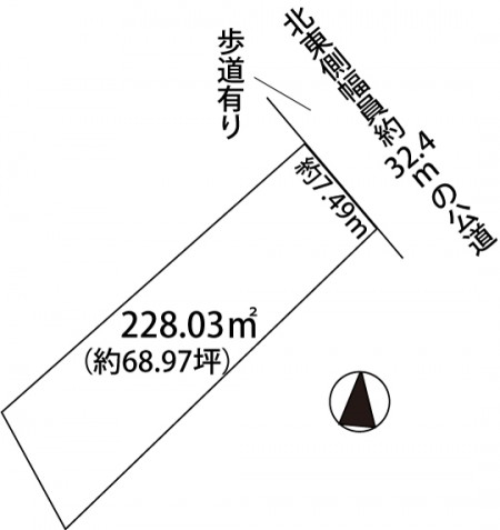 名古屋市西区枇杷島売り土地配置図