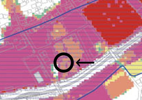 高浜市本郷町 洪水ハザードマップ-540