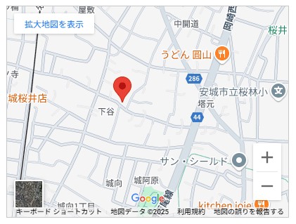 安城市桜井町下谷新築分譲案内図