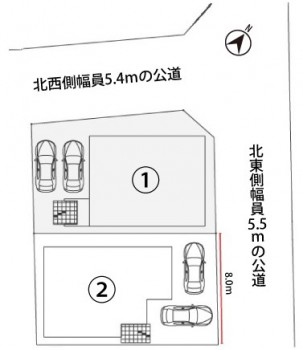 2号棟 配置図