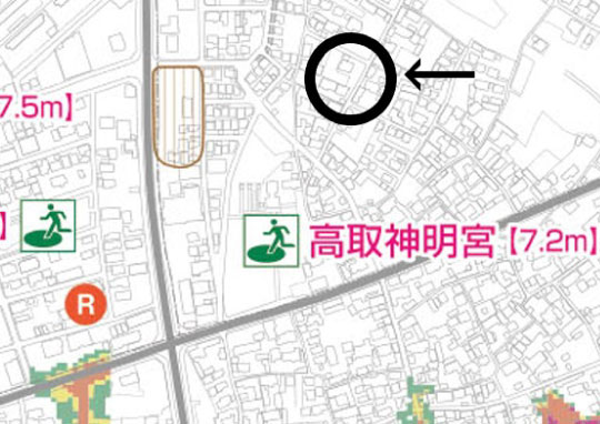 高浜市ハザードマップ-540