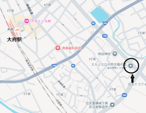 エルシエロ大府太陽の館地図