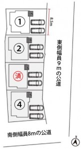 1号棟　配置図