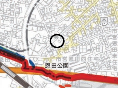 刈谷市恩田町二丁目中古戸建　ハザードマップ
