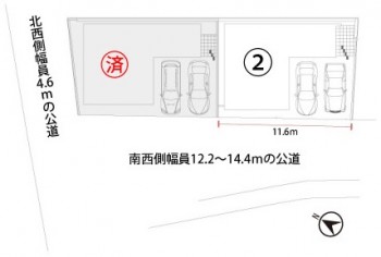 2号棟　配置図