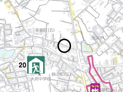 大府市長根町六丁目【全5棟】ハザードマップ