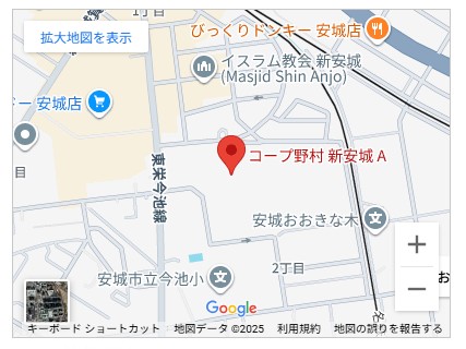 コープ野村新安城　案内図