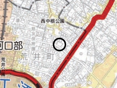 刈谷市荒井町二丁目【全2棟】ハザードマップ