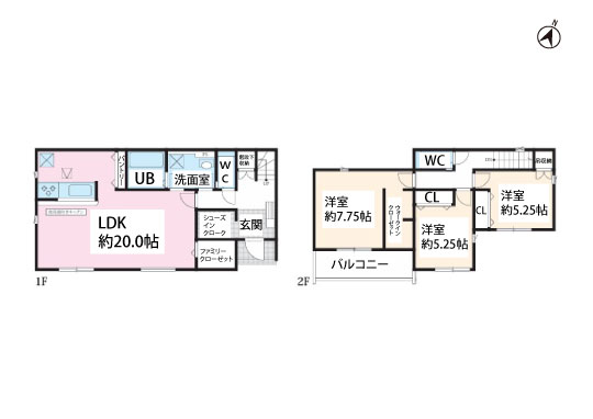 安城市姫川町5号棟平面図-540