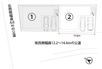 2号棟　配置図